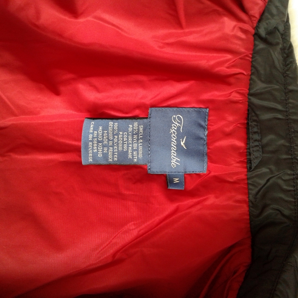 Faconnable Black Jacket with Red Lining - Picture 7 of 12